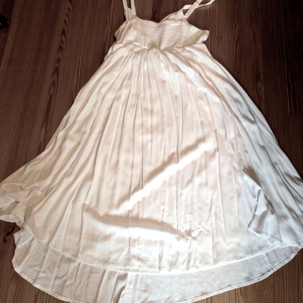 Torrid White Button-Front Dress - Picture 2 of 3